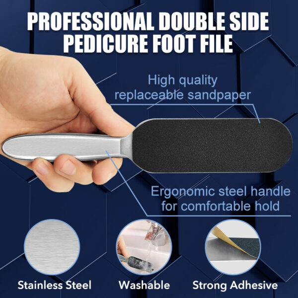 Professional Double-Sided Pedicure Foot File - Image 2