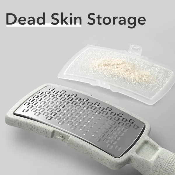 Stainless Steel Foot File Callus Remover with Dead Skin Storage - Image 5