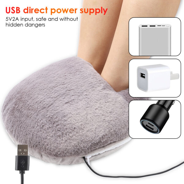 Soft Velvet Foot Warmer Heater - Image 4