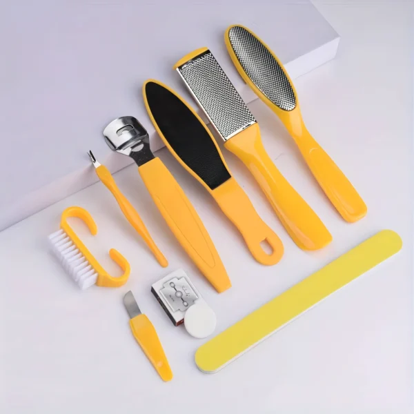 Professional 10-Piece Pedicure Tool Set for Complete Foot Care - Image 6