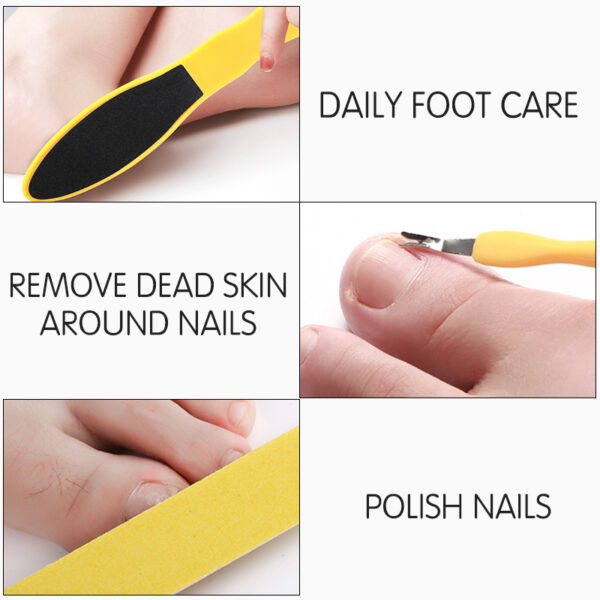 Professional 10-Piece Pedicure Tool Set for Complete Foot Care - Image 4