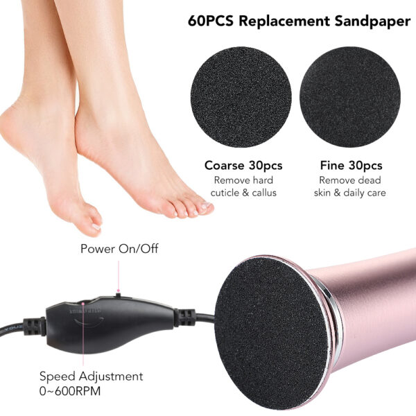 Rechargeable Electric Foot File Pedicure Machine - Image 3