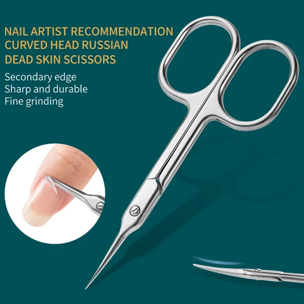 Stainless Steel Precision Nail Scissors - Image 6