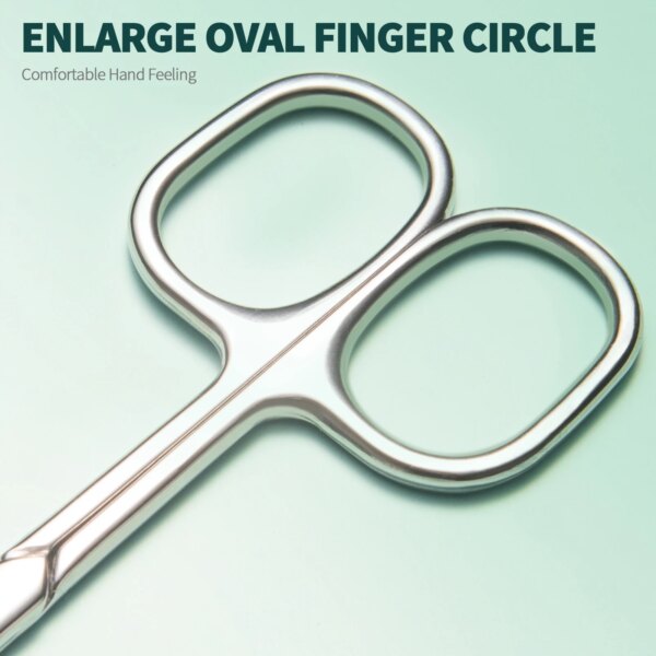Stainless Steel Cuticle Scissors with Extra Fine Curved Blade - Image 5