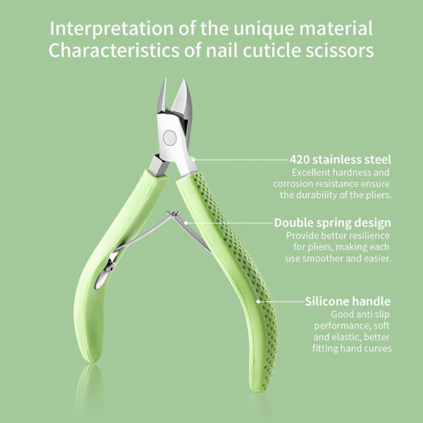 Precision Stainless Steel Cuticle Scissors - Image 3
