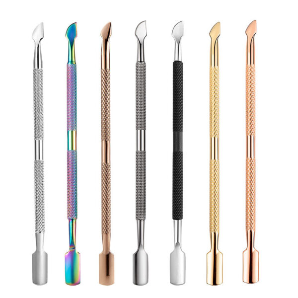 2-Ways Stainless Steel Cuticle Pusher & Dead Skin Remover - Image 2