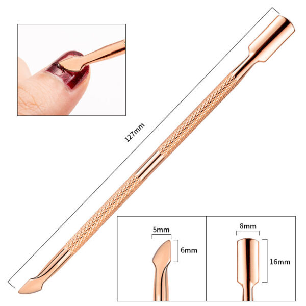 2-Ways Stainless Steel Cuticle Pusher & Dead Skin Remover - Image 7