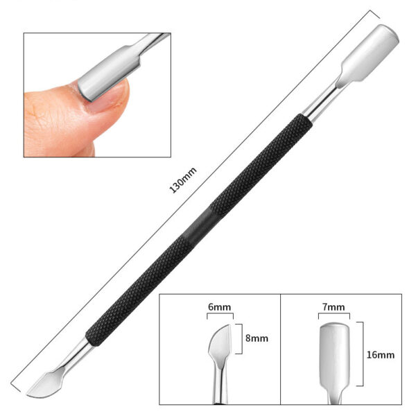 2-Ways Stainless Steel Cuticle Pusher & Dead Skin Remover - Image 5