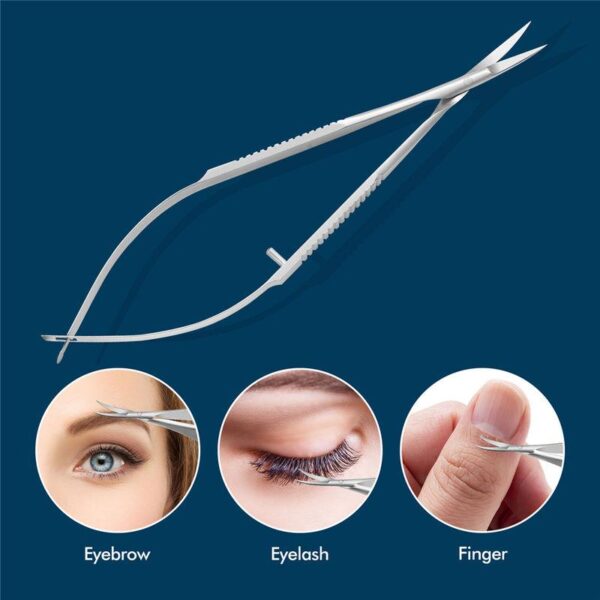 Stainless Steel Cuticle Nipper and Manicure Scissors - Image 2