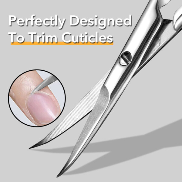 Extra Fine Curved Blade Cuticle Scissors - Image 2