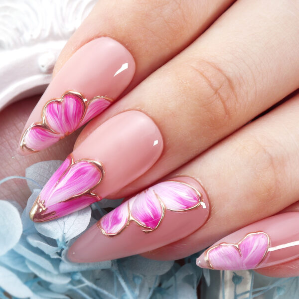 10Pcs Long Almond Press-On Nails Set - Image 3