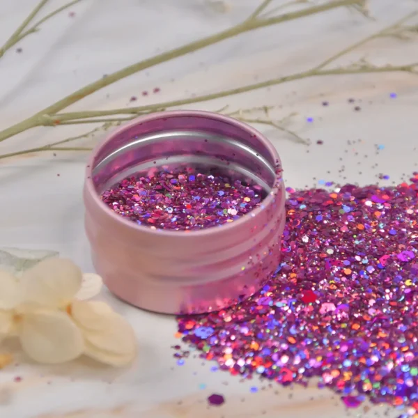 Iridescent Silver Nail Glitter Chrome Powder for Sparkly Manicures - Image 7
