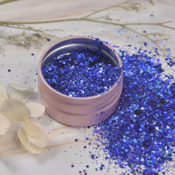 Iridescent Silver Nail Glitter Chrome Powder for Sparkly Manicures - Image 3