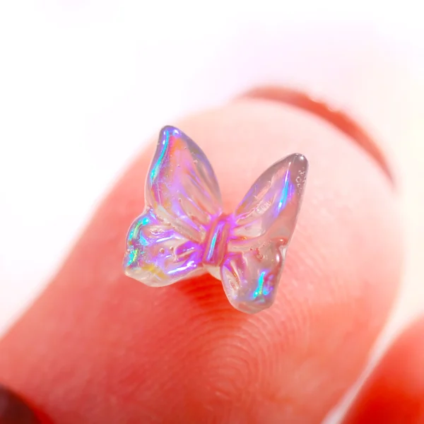 Colorful Aurora Butterfly Nail Charms - Image 3