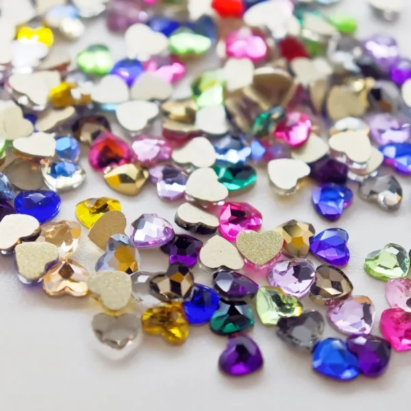 5.5*6mm Heart Flat Back Nail Rhinestones - Image 4