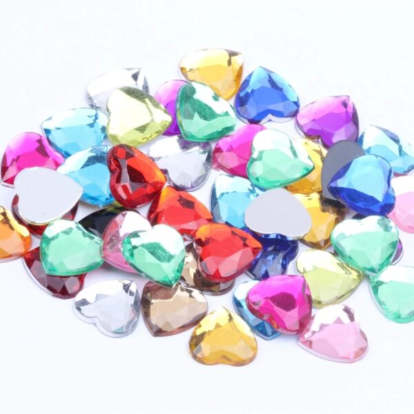 5.5*6mm Heart Flat Back Nail Rhinestones - Image 5