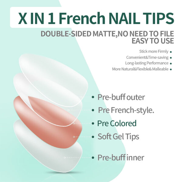 French Gel Nail Tips - Image 2