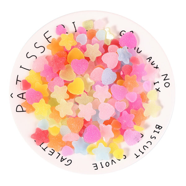 Heart/Star Shaped Nail Resin Charms - Image 5