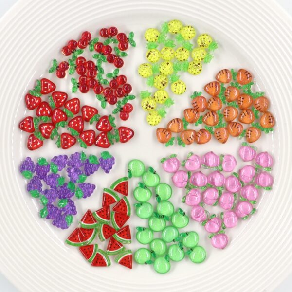 Summer Resin Mini Cherry Fruit Charms - Image 3