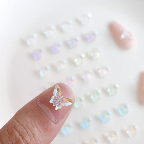 Aurora Butterfly Nail Charms - Image 4