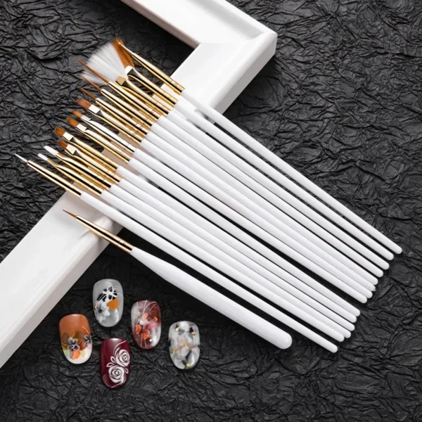 15-Piece Nail Art Brushes Set - Image 3