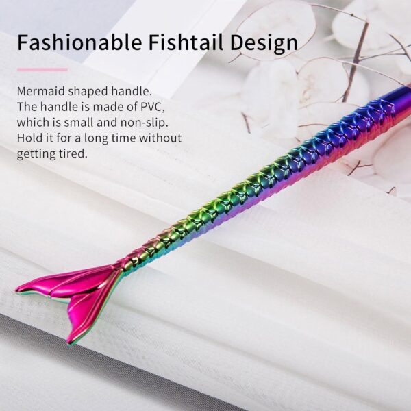 Gradient Mermaid Handle Nail Art Brush Set - Image 3