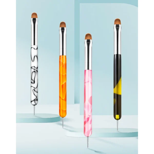 Double-Ended Acrylic Nail Art Brush & Dotting Pen - Image 6