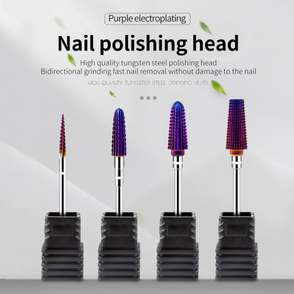 High Precision Tungsten Steel Nail Drill Bit for Manicure - Image 2