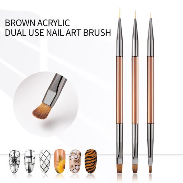Double Head Nail Art Brush - Image 3