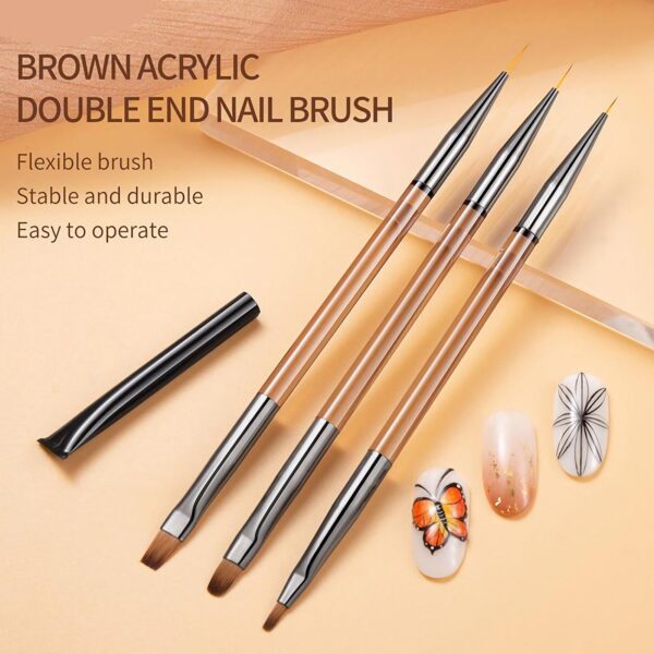 Double Head Nail Art Brush - Image 2