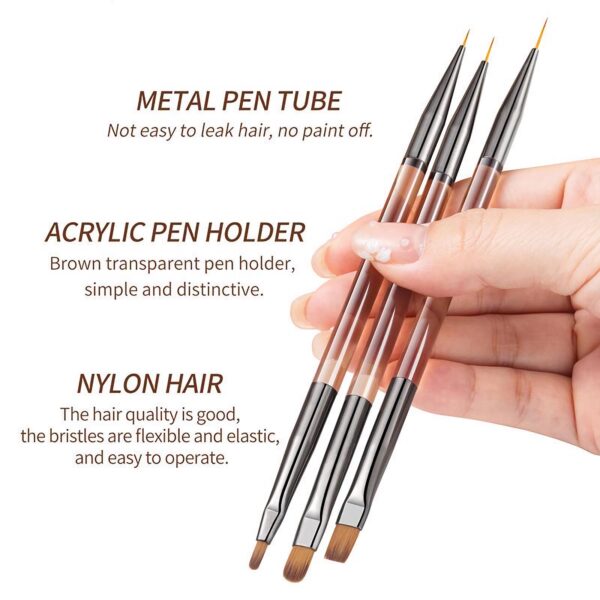 Double Head Nail Art Brush - Image 4