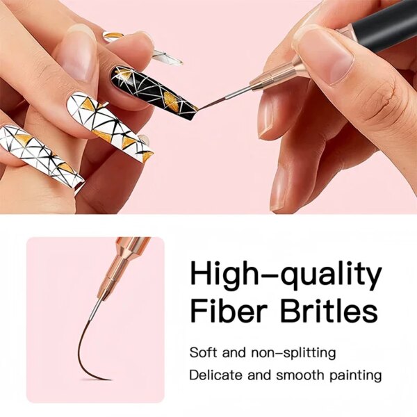 Professional Stripe Nail Art Brushes - Image 7