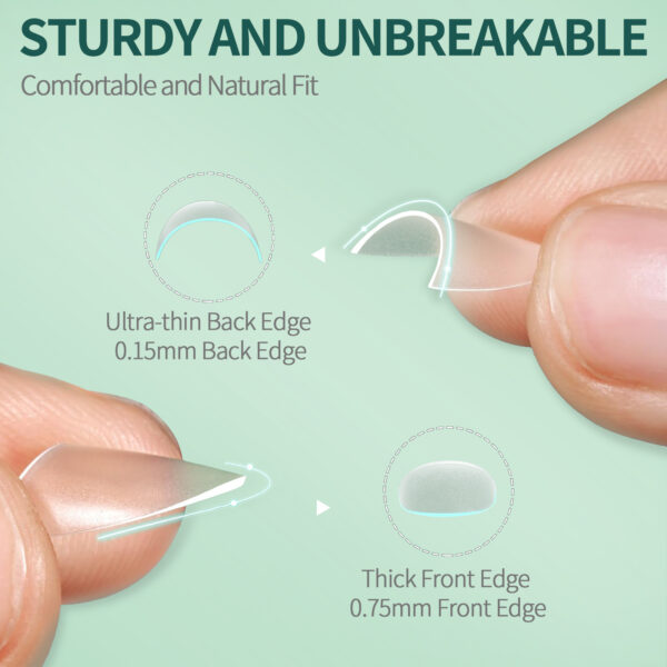 Short Half Cover False Nail Tips - Image 3
