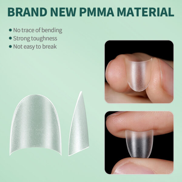 Short Half Cover False Nail Tips - Image 6