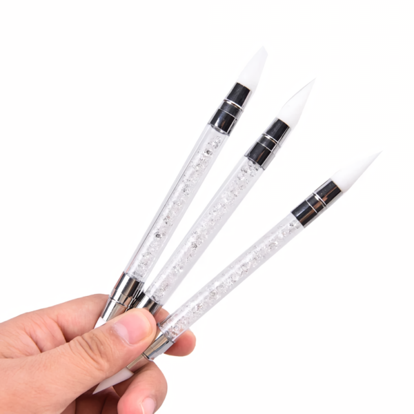 Rhinestone Acrylic Nail Art Sculpture Pen - Image 5
