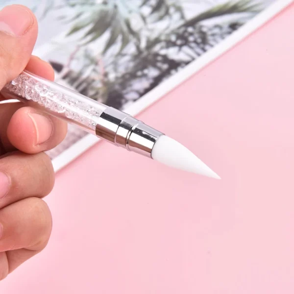 Rhinestone Acrylic Nail Art Sculpture Pen - Image 4