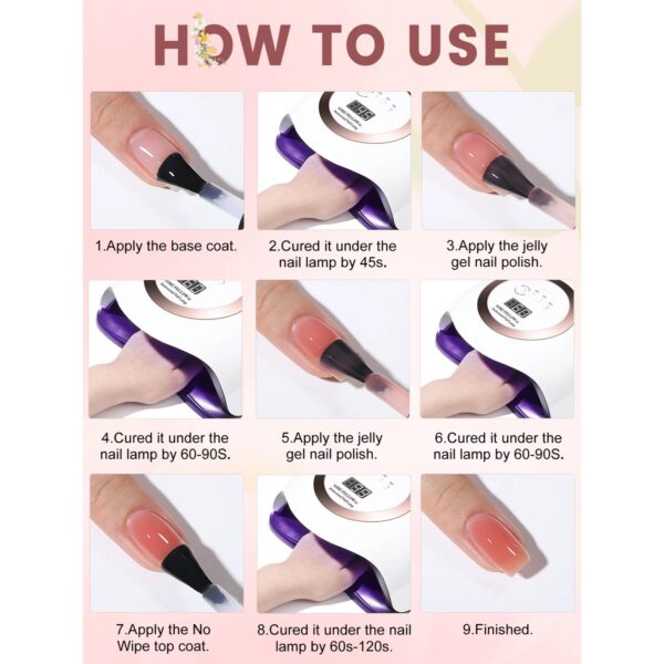 Jelly Nude Gel Polish Set - Image 6