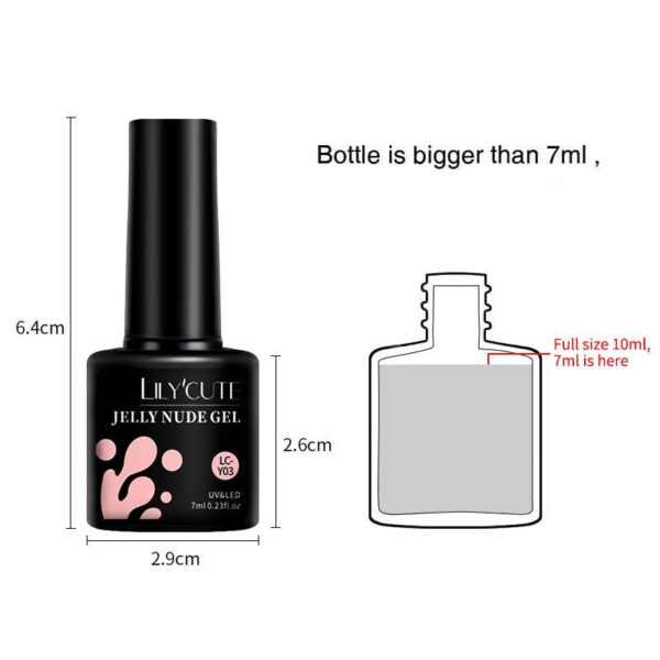 Translucent Jelly Gel Nail Polish - Image 5
