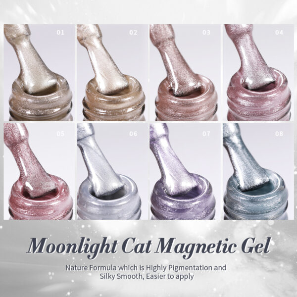 Moonlight Cat Magnetic Gel Nail Polish - Image 5