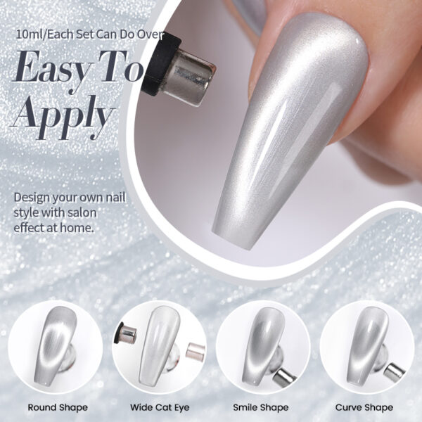 Moonlight Cat Magnetic Gel Nail Polish - Image 3