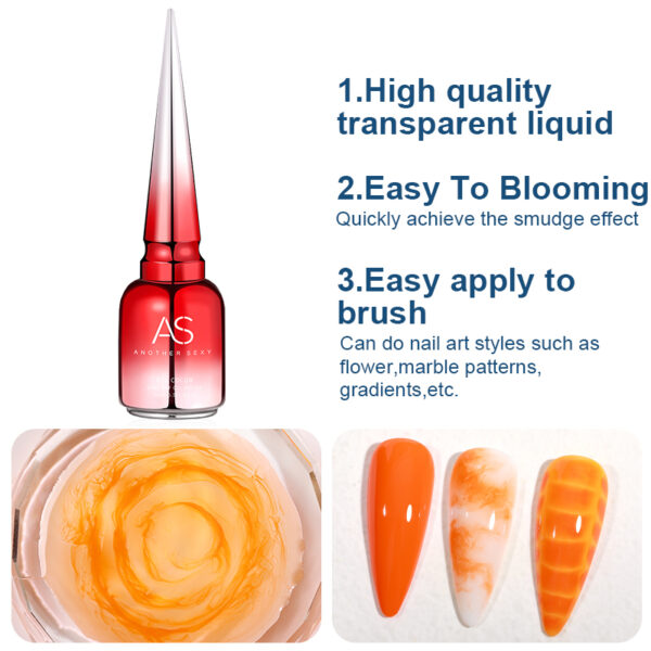 Clear Blooming Gel Polish 15ml - Image 7