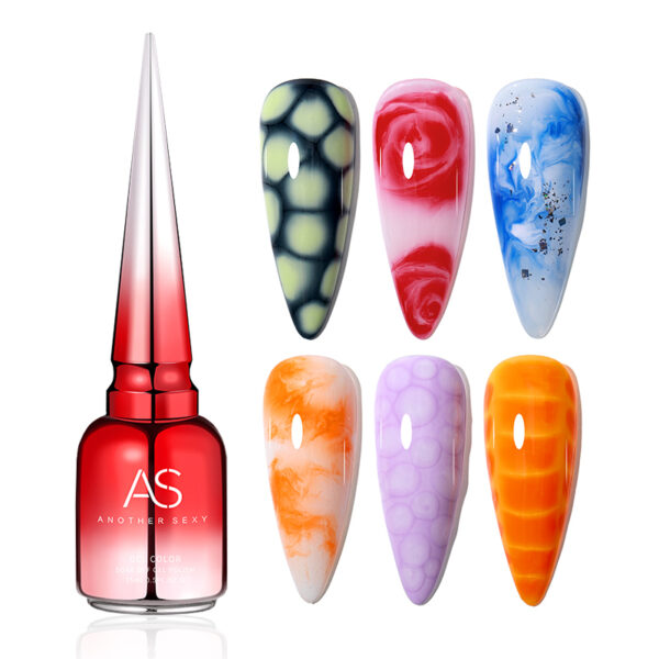 Clear Blooming Gel Polish 15ml - Image 2