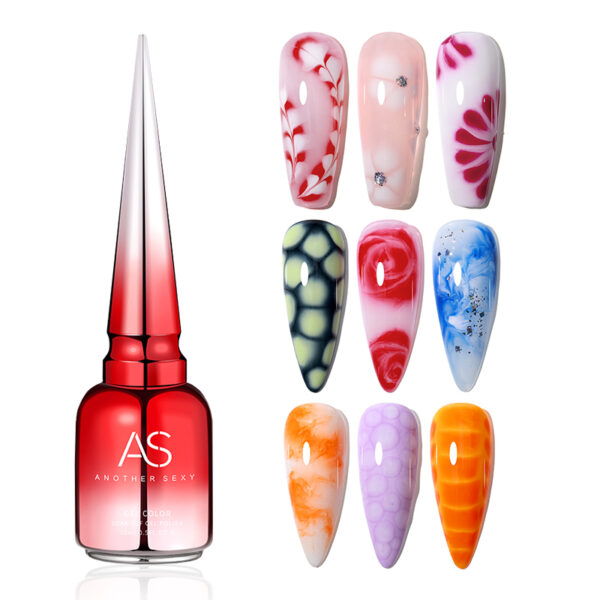 Clear Blooming Gel Polish 15ml - Image 4