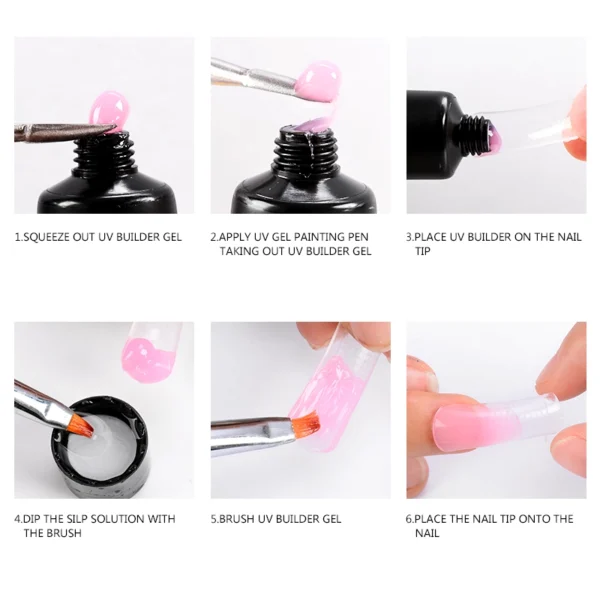 Acrylic Nail Gel Liquid for UV LED Soak Off Extension - Image 3