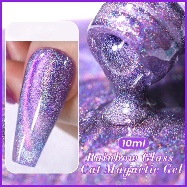 10ML Reflective Moonlight Cat Magnetic Gel Nail Polish - Image 5
