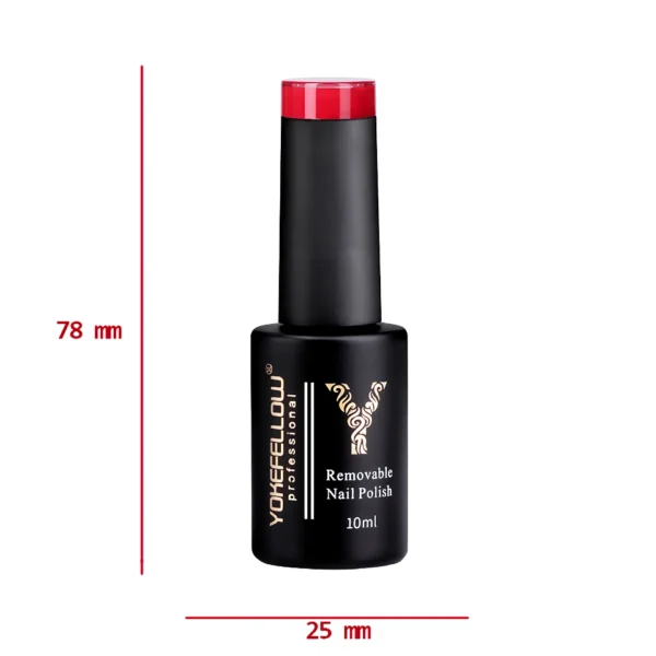 Bright Red Gel Nail Polish - Image 7