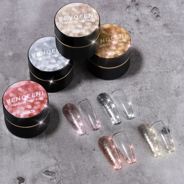 High Flash Glitter Gel Nail Polish Set - Image 2