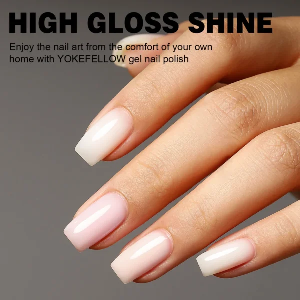Sheer Pastel Gel Nail Polish Kit - Image 7