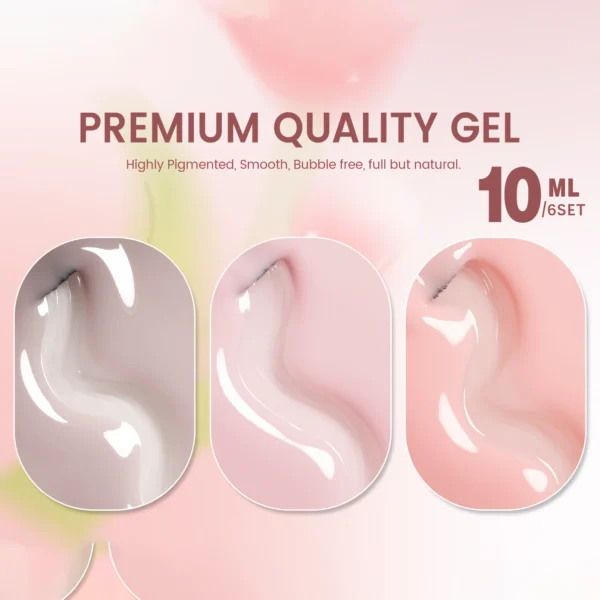 Sheer Pastel Gel Nail Polish Kit - Image 4
