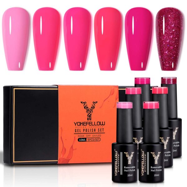 Rose Pink Gel Nail Polish - Image 2